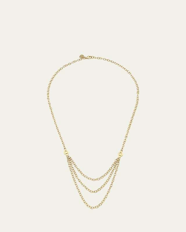 Medium Evil Eye Multi-Chain Necklace